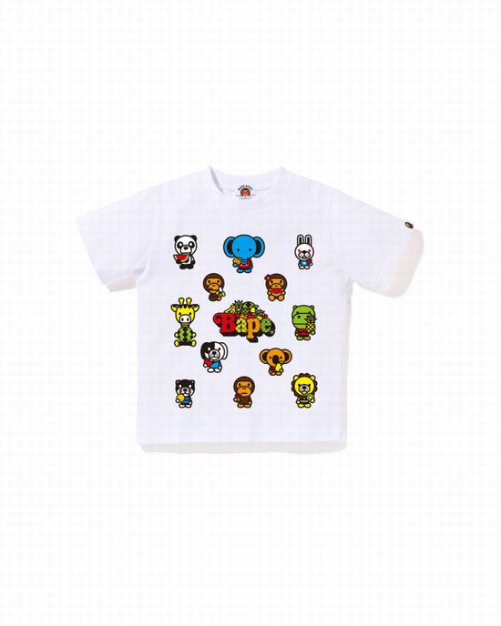 Dětské Tričko Bape Milo Mixed Fruit #1 Bílé | 05327ZQFK