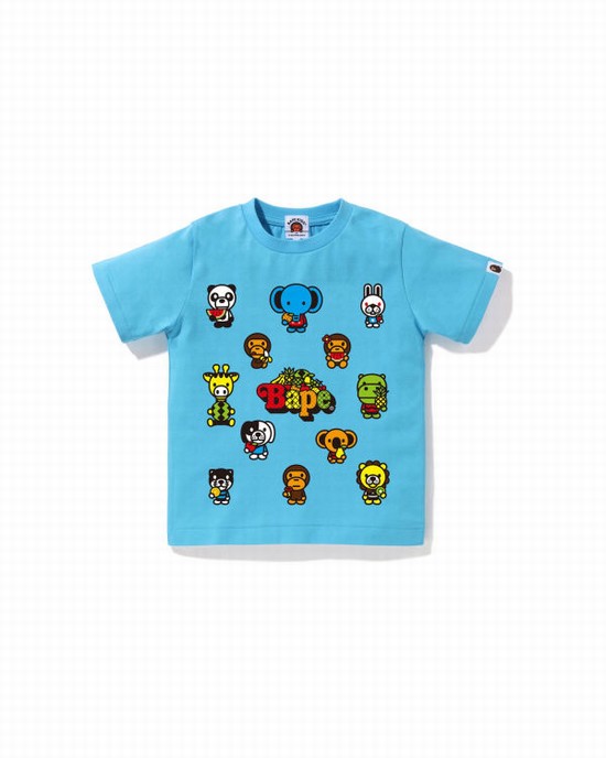 Dětské Tričko Bape Milo Mixed Fruit #1 Světle Blankyt | 76948ZXVA