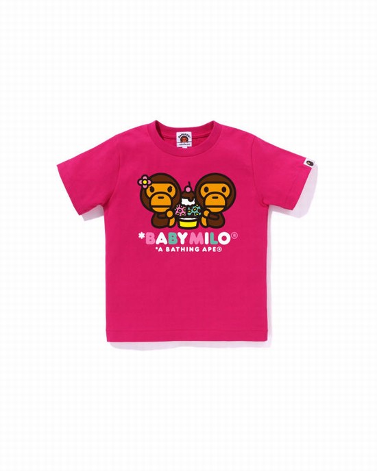 Dětské Tričko Bape Milo Mixed Fruit Milo & Lisa Růžové | 30865VPYX
