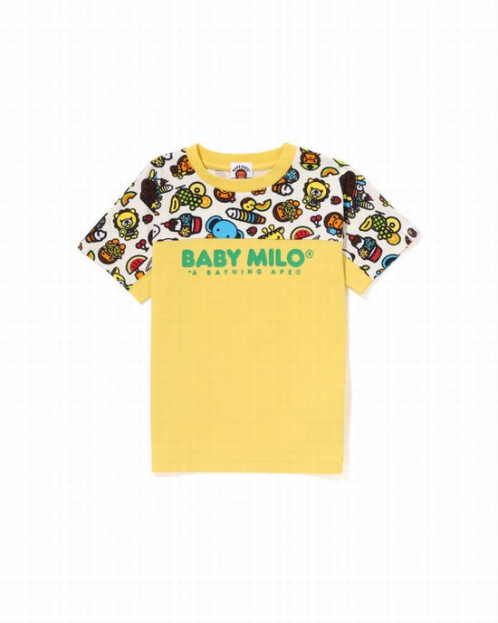 Dětské Tričko Bape Milo Mixed Fruit Žluté | 17508IYVM