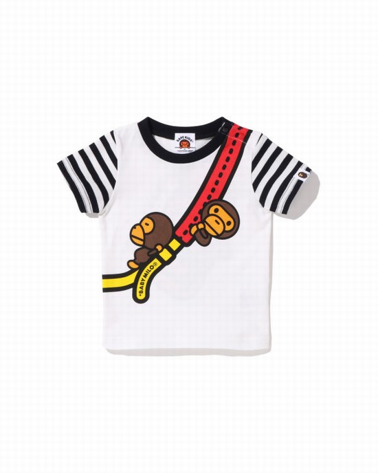 Dětské Tričko Bape Milo One Shoulder Print Černé | 08653BUPQ