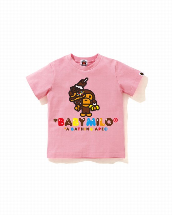 Dětské Tričko Bape Milo Sweets Růžové | 13708SPDI