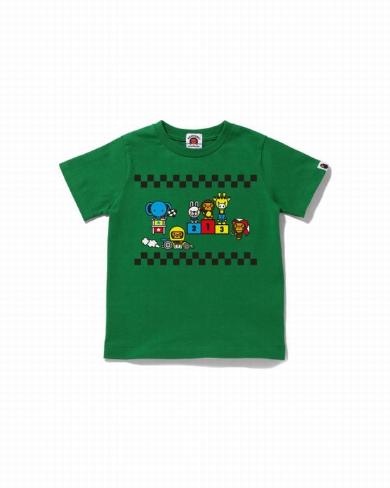 Dětské Tričko Bape Milo Závodní #3 Tyrkysové | 63129AZQK
