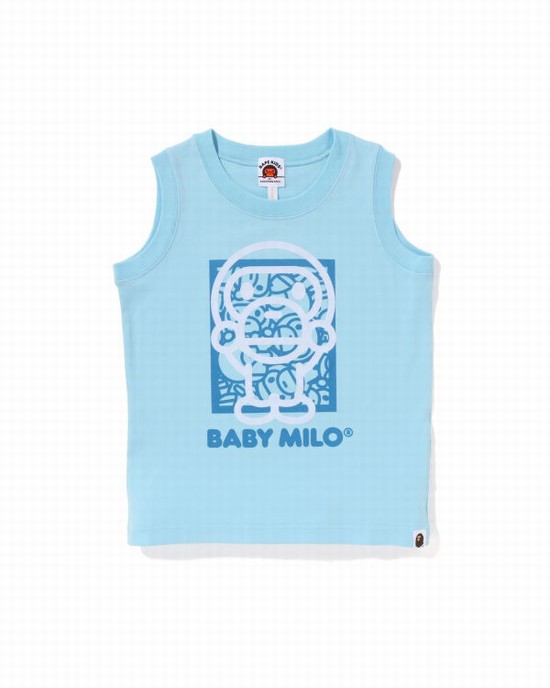 Dětské Vesty Bape Milo Světle Blankyt | 04652SDTQ