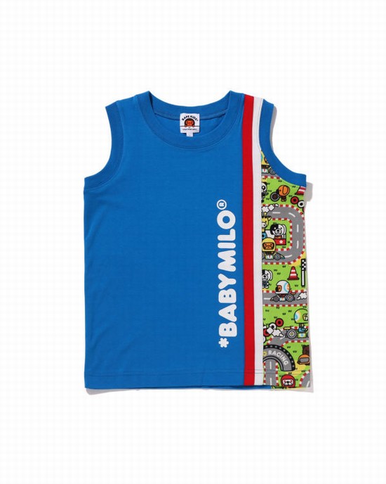 Dětské Vesty Bape Milo Závodní Blankyt | 84137NOAG