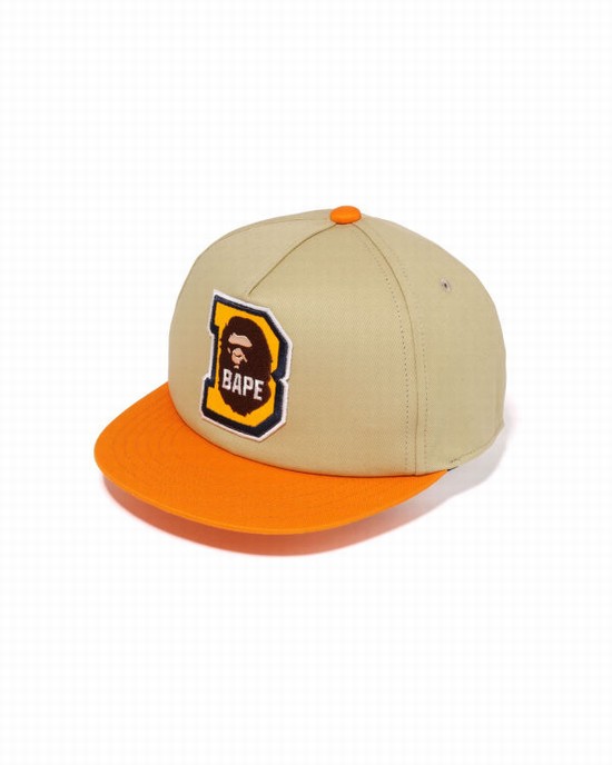 Dětské Čepice Bape Ape Head B Patch Béžový | 05267VFDB