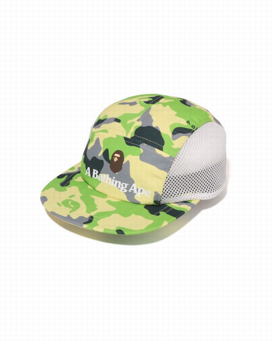 Dětské Čepice Bape Woodland Camo Jet Zelene | 06589SJZU