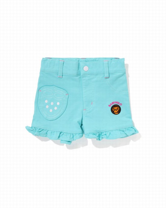 Dětské Šortky Bape Milo Strawberry Frill Mátově Zelená | 14582QLUN