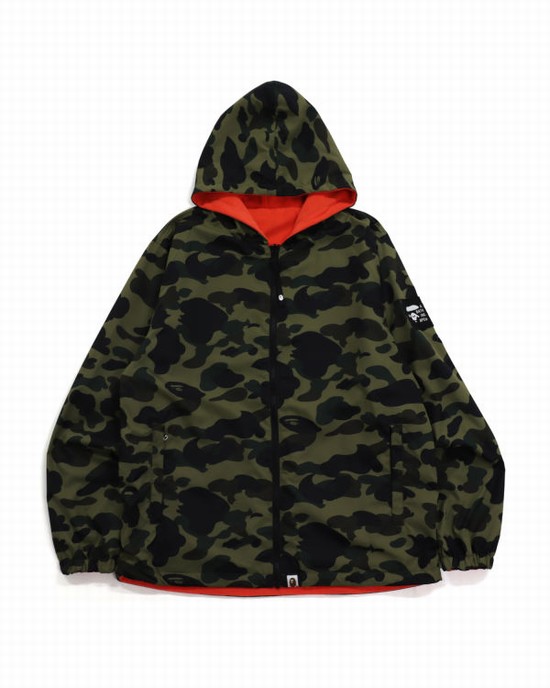 Pánské Bundy Bape 1st Camo Reversible Zelene | 16532MWLF