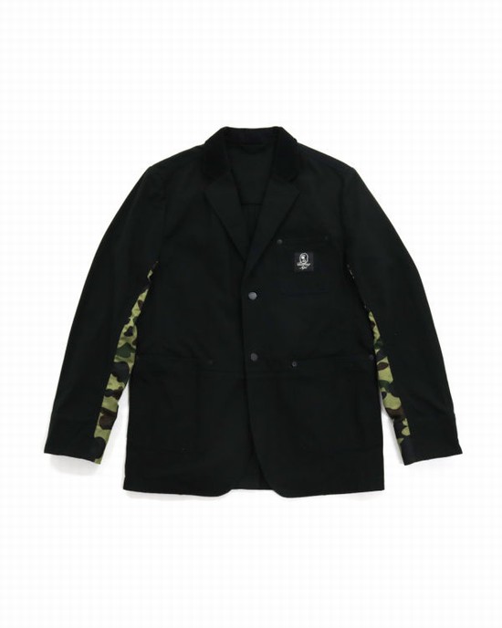 Pánské Bundy Bape Bavlněné Duck Tailored Černé | 30764QOBG