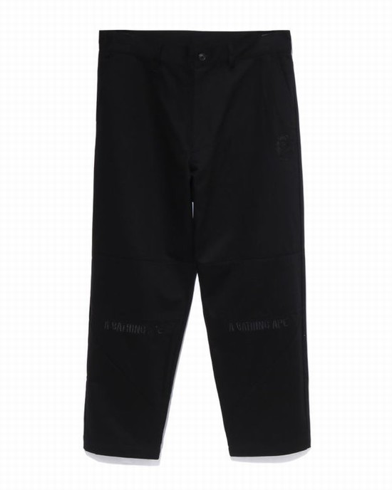 Pánské Kalhoty Bape Loose Fit Chino Černé | 31254JRGD