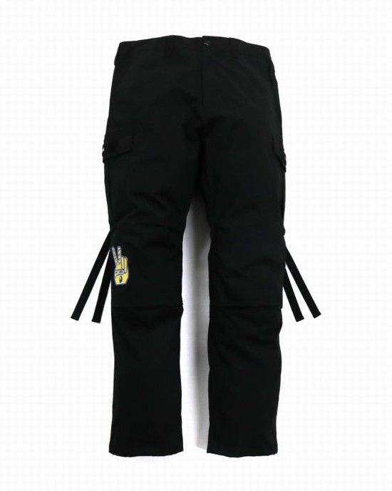 Pánské Kalhoty Bape Relaxed Fit 6 Pocket Černé | 43628TVDG