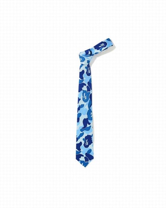 Pánské Kravaty Bape ABC Světle Blankyt | 07941ZPIK