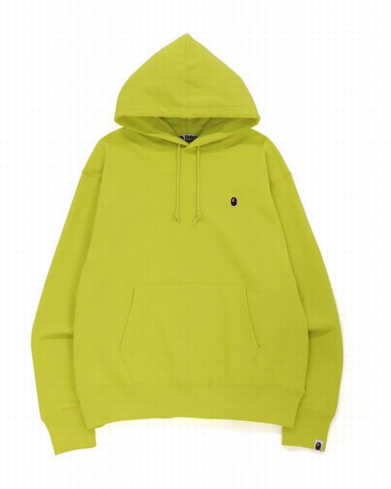 Pánské Mikiny S Kapucí Bape Ape Head One Point Relaxed Fit L/S Žluté | 15720IWAH