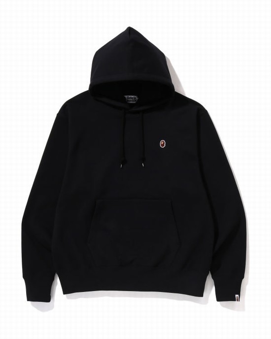 Pánské Mikiny S Kapucí Bape Ape Head One Point Relaxed Fit Pullover Černé | 91428OXSK