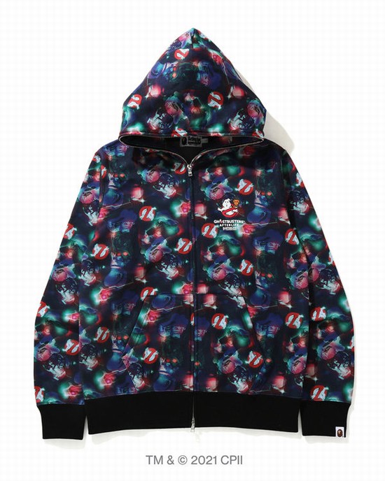Pánské Mikiny S Kapucí Bape X Ghostbusters Camo Full Zip Viacfarebný | 36285UKOM
