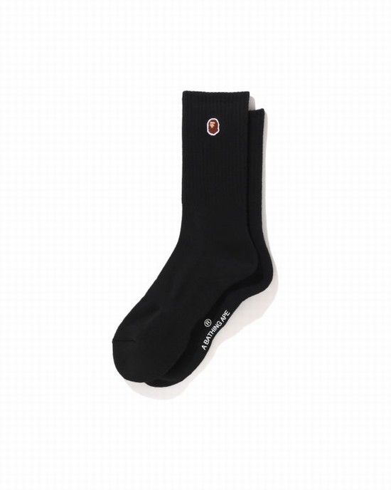 Pánské Ponožky Bape Ape Head One Point Černé | 29547AXRE