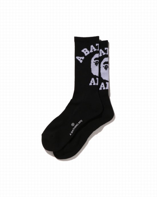 Pánské Ponožky Bape College Černé | 15062QVUX