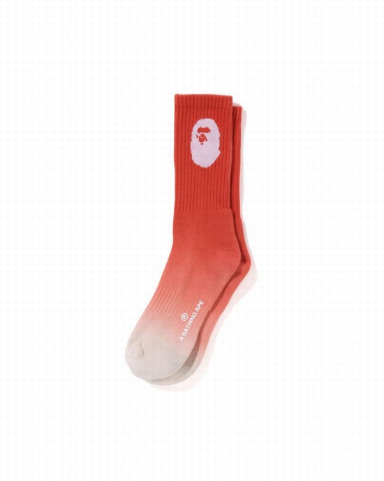 Pánské Ponožky Bape Gradation Oranžové | 13506LBAR
