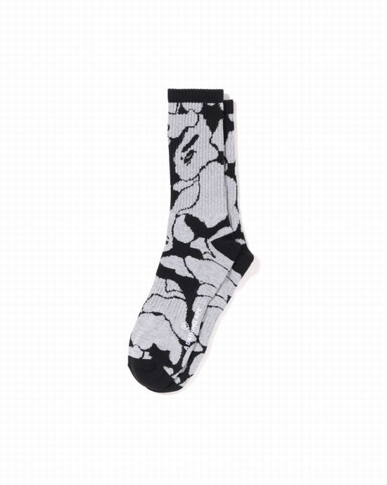 Pánské Ponožky Bape Reflective Camo Černé | 03495JWTM