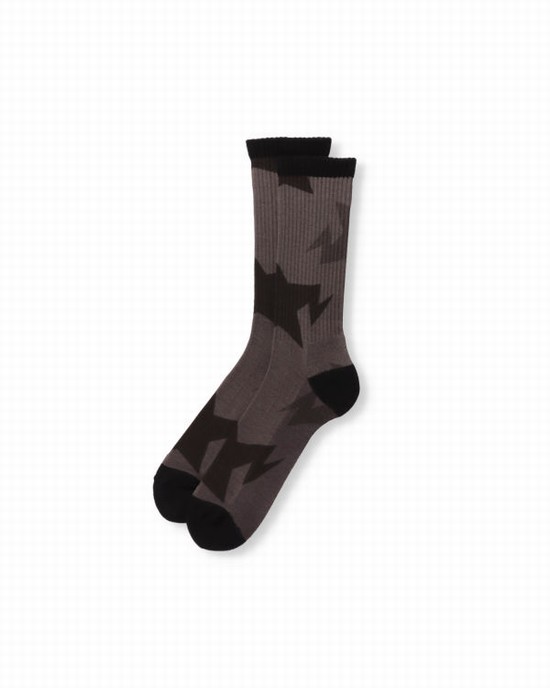 Pánské Ponožky Bape STA Pattern Černé | 40598IDUH