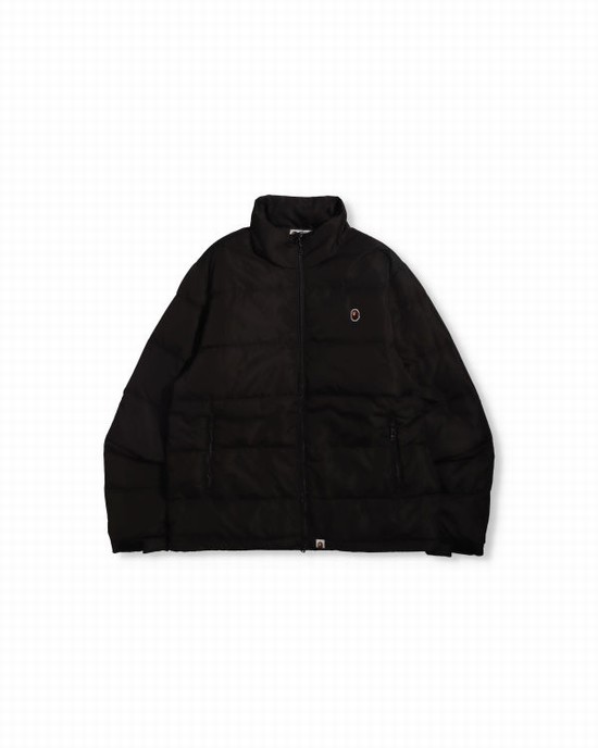 Pánské Péřové Bundy Bape Ape Head One Point Černé | 51364KBOU