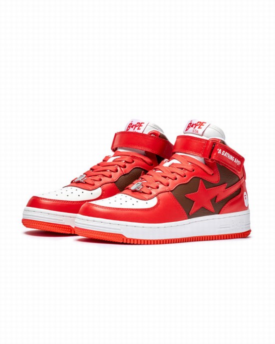 Pánské Tenisky Bape STA MI #2 M2 Světle Červené | 04637PLOR