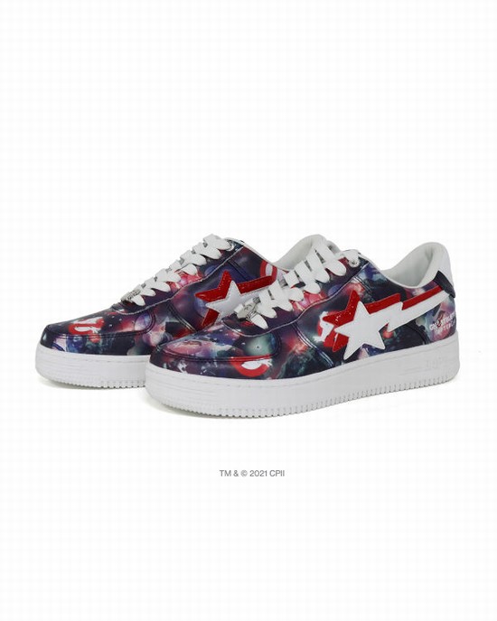 Pánské Tenisky Bape X Ghostbusters Camo Milo Double Sta™ Low Fialové | 28613CTYA
