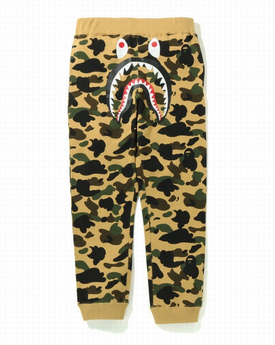 Pánské Tepláky Bape 1st Camo Shark Slim Žluté | 24081GVUS