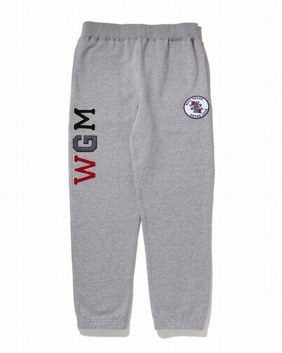 Pánské Tepláky Bape Busy Shark Šedé | 29564AMJX
