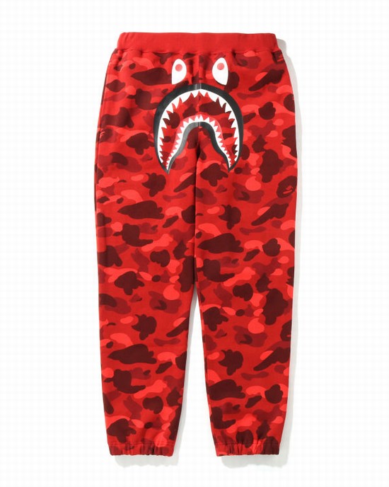 Pánské Tepláky Bape Color Camo Shark Světle Červené | 97815YPEH