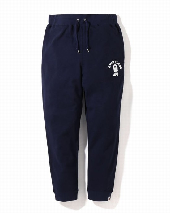 Pánské Tepláky Bape X JJJJOUND College Tmavě Blankyt Blankyt | 04172KYZH
