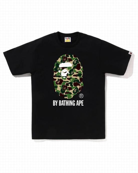 Pánské Tričko Bape ABC Camo By Bathing Ape Černé | 80197XEAO