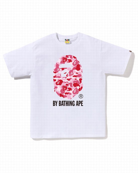 Pánské Tričko Bape ABC Camo By Bathing Ape Bílé | 92061EAQH