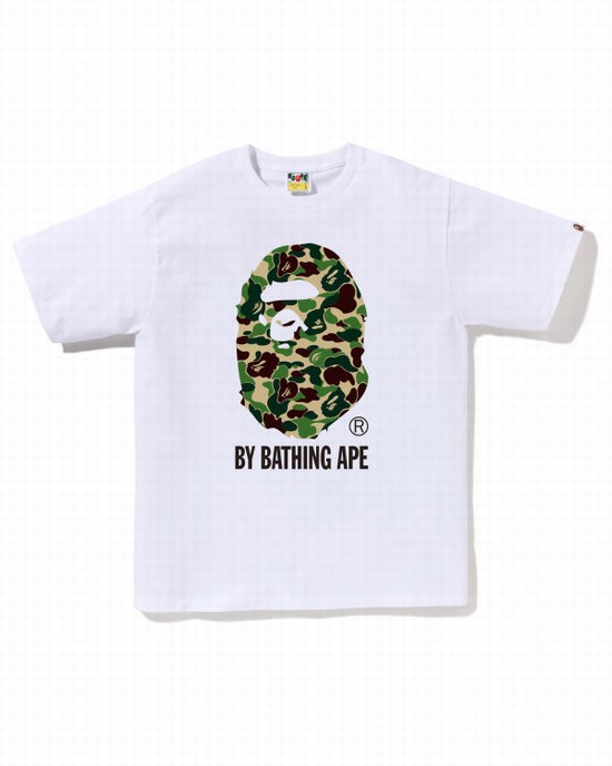 Pánské Tričko Bape ABC Camo By Bathing Ape Bílé | 95467DKFE