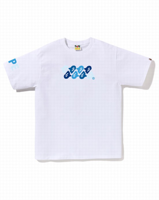 Pánské Tričko Bape ABC Camo Bílé | 47638NIKJ