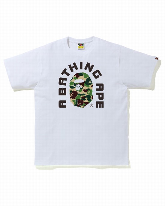 Pánské Tričko Bape ABC Camo College 2020 Zelene | 47309TACJ