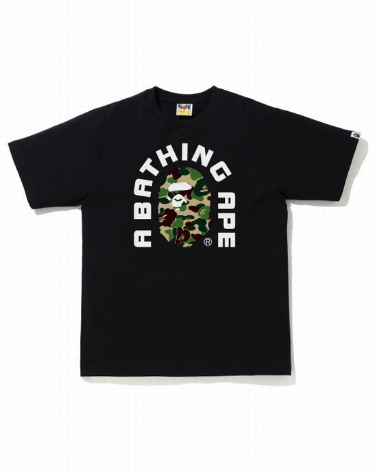 Pánské Tričko Bape ABC Camo College 2020 Zelene | 49165SIFP
