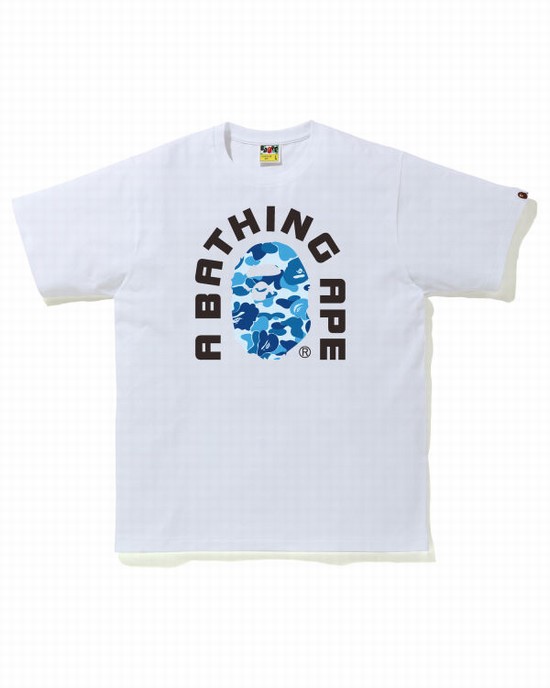 Pánské Tričko Bape ABC Camo College 2020 Blankyt | 85071CNMI