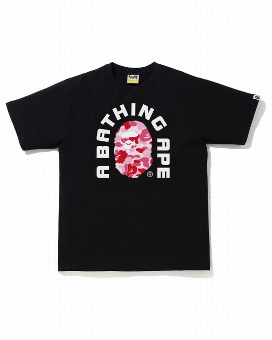 Pánské Tričko Bape ABC Camo College 2020 Růžové | 87312AQSJ