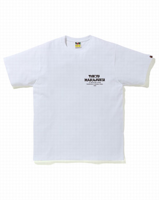 Pánské Tričko Bape ABC Camo Daruma Růžové | 39158KMCR