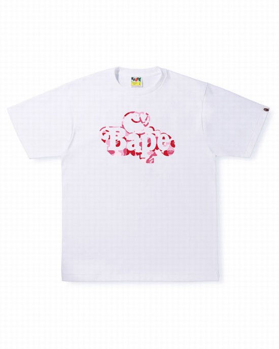 Pánské Tričko Bape ABC Camo Milo On Bílé | 40958WOTL