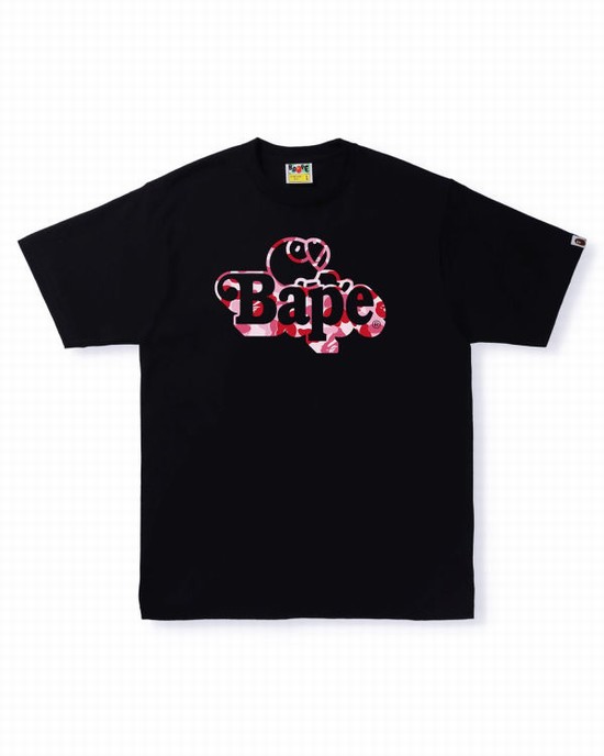 Pánské Tričko Bape ABC Camo Milo On Černé | 69457XUDG