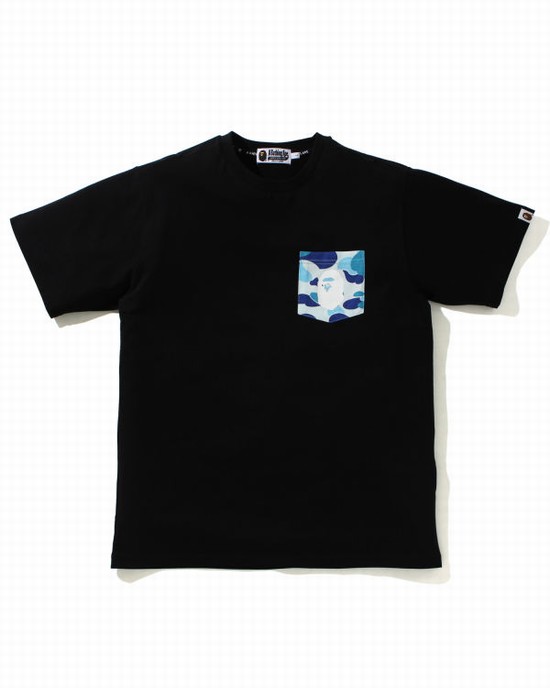Pánské Tričko Bape ABC Camo pocket Světle Blankyt | 51823XTLQ