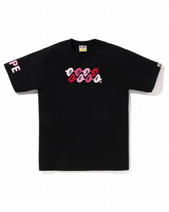 Pánské Tričko Bape ABC Camo Černé | 43751NWFR