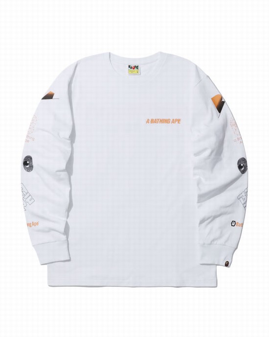 Pánské Tričko Bape A Bathing Ape Bílé | 10658UWVX