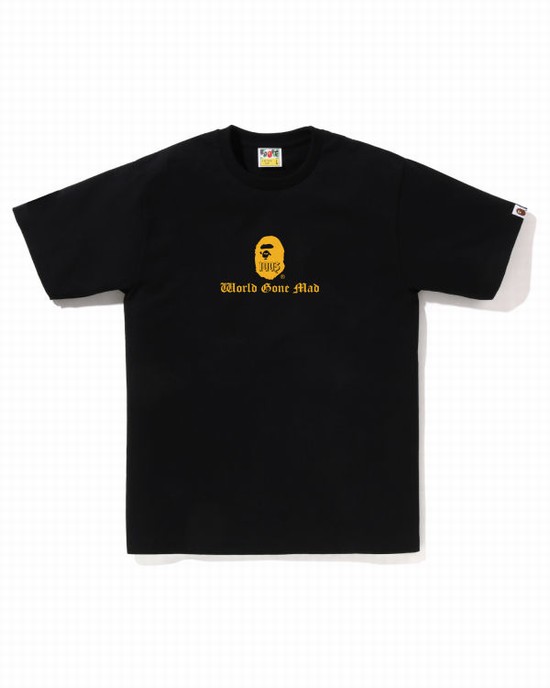Pánské Tričko Bape A Bathing Ape Logo Černé | 20819PIEF