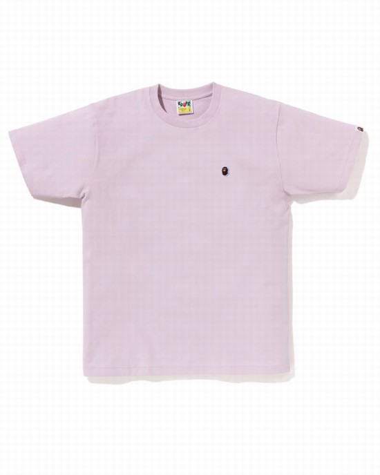 Pánské Tričko Bape Ape Head One Point Fialové | 45168FQND