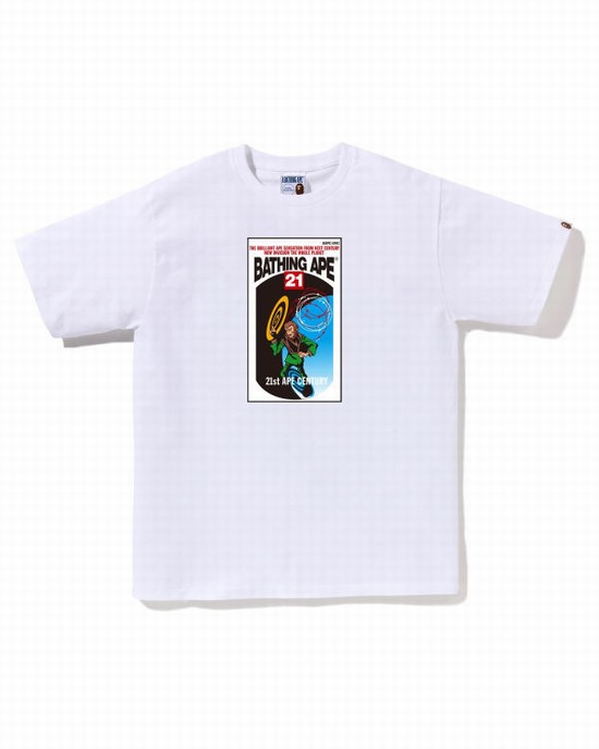 Pánské Tričko Bape Bathing Ape Bílé | 57964JYAH