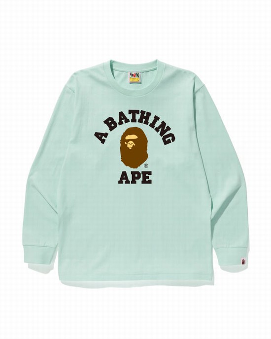 Pánské Tričko Bape College Blankyt | 37129KRLI